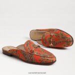 נשים הַנעָלָה Sam Edelman ליני נשך פרד פרג כתום 4XL22X77 - Image 7