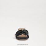 נשים הַנעָלָה Sam Edelman מגלשת עקב בלוק waylon מארג שחור 4XL22X346 - Image 3