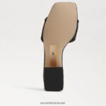 נשים הַנעָלָה Sam Edelman מגלשת עקב בלוק waylon מארג שחור 4XL22X346 - Image 6