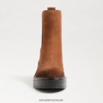 נשים הַנעָלָה Sam Edelman מגף אנדרסון צ'לסי גבול חום 4XL22X756 - Image 3