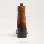 נשים הַנעָלָה Sam Edelman מגף אנדרסון צ'לסי גבול חום 4XL22X756 - Image 5