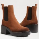 נשים הַנעָלָה Sam Edelman מגף אנדרסון צ'לסי גבול חום 4XL22X756 - Image 7