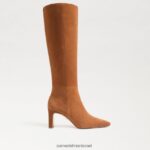 נשים הַנעָלָה Sam Edelman מגף בגובה הברך של סילביה גבול חום 4XL22X748 - Image 2