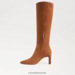 נשים הַנעָלָה Sam Edelman מגף בגובה הברך של סילביה גבול חום 4XL22X748 - Image 4