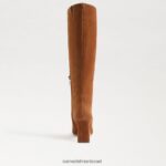 נשים הַנעָלָה Sam Edelman מגף בגובה הברך של סילביה גבול חום 4XL22X748 - Image 5