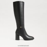 נשים הַנעָלָה Sam Edelman מגף בגובה של Elsy עור שחור 4XL22X798 - Image 2
