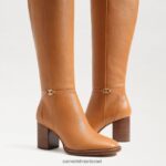 נשים הַנעָלָה Sam Edelman מגף בגובה של Elsy קַרַמֵל 4XL22X796 - Image 7