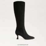 נשים הַנעָלָה Sam Edelman מגף גבוה ברכיים זמש שחור 4XL22X825 - Image 2