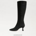 נשים הַנעָלָה Sam Edelman מגף גבוה ברכיים זמש שחור 4XL22X825 - Image 4