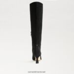 נשים הַנעָלָה Sam Edelman מגף גבוה ברכיים זמש שחור 4XL22X825 - Image 5
