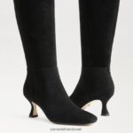 נשים הַנעָלָה Sam Edelman מגף גבוה ברכיים זמש שחור 4XL22X825 - Image 7