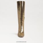 נשים הַנעָלָה Sam Edelman מגף גבוה ברכיים מכרה זהב 4XL22X822 - Image 3