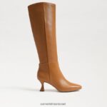 נשים הַנעָלָה Sam Edelman מגף גבוה ברכיים קַרַמֵל 4XL22X824 - Image 2
