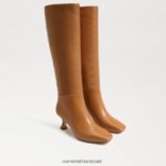 נשים הַנעָלָה Sam Edelman מגף גבוה ברכיים קַרַמֵל 4XL22X824
