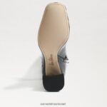 נשים הַנעָלָה Sam Edelman מגף גבוה של cosette פטנט שחור 4XL22X746 - Image 6