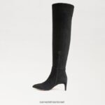 נשים הַנעָלָה Sam Edelman מגף גבוה של אורסולה זמש שחור 4XL22X744 - Image 4