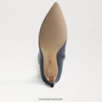 נשים הַנעָלָה Sam Edelman מגף גבוה של אורסולה צי האוקיינוס ​​השקט 4XL22X743 - Image 6