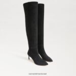 נשים הַנעָלָה Sam Edelman מגף גבוה של אורסולה זמש שחור 4XL22X744