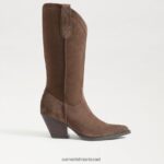 נשים הַנעָלָה Sam Edelman מגף ג'יימי ווסטרן חום זית 4XL22X852 - Image 2