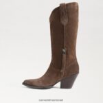 נשים הַנעָלָה Sam Edelman מגף ג'יימי ווסטרן חום זית 4XL22X852 - Image 4