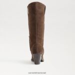 נשים הַנעָלָה Sam Edelman מגף ג'יימי ווסטרן חום זית 4XL22X852 - Image 5