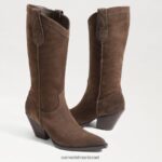 נשים הַנעָלָה Sam Edelman מגף ג'יימי ווסטרן חום זית 4XL22X852 - Image 7