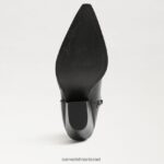 נשים הַנעָלָה Sam Edelman מגף ג'יימי ווסטרן עור שחור 4XL22X851 - Image 6
