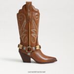 נשים הַנעָלָה Sam Edelman מגף ג'קי ווסטרן ערמון קלוי 4XL22X835 - Image 2