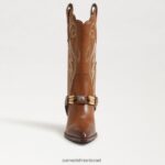נשים הַנעָלָה Sam Edelman מגף ג'קי ווסטרן ערמון קלוי 4XL22X835 - Image 3