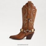 נשים הַנעָלָה Sam Edelman מגף ג'קי ווסטרן ערמון קלוי 4XL22X835 - Image 4