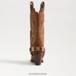 נשים הַנעָלָה Sam Edelman מגף ג'קי ווסטרן ערמון קלוי 4XL22X835 - Image 5