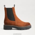 נשים הַנעָלָה Sam Edelman מגף לגונה צ'לסי גבול חום 4XL22X463 - Image 2