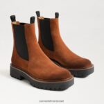 נשים הַנעָלָה Sam Edelman מגף לגונה צ'לסי גבול חום 4XL22X463