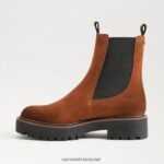 נשים הַנעָלָה Sam Edelman מגף לגונה צ'לסי גבול חום 4XL22X463 - Image 4