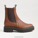 נשים הַנעָלָה Sam Edelman מגף לגונה צ'לסי חום כהה 4XL22X461 - Image 2