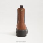 נשים הַנעָלָה Sam Edelman מגף לגונה צ'לסי חום כהה 4XL22X461 - Image 5