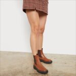 נשים הַנעָלָה Sam Edelman מגף לגונה צ'לסי חום כהה 4XL22X461 - Image 8