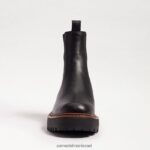 נשים הַנעָלָה Sam Edelman מגף לגונה צ'לסי עור שחור 4XL22X459 - Image 3
