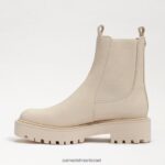 נשים הַנעָלָה Sam Edelman מגף לגונה צ'לסי עור שנהב מודרני 4XL22X458 - Image 4