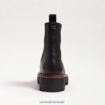 נשים הַנעָלָה Sam Edelman מגף לגונה צ'לסי עור שחור 4XL22X459 - Image 5