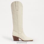 נשים הַנעָלָה Sam Edelman מגף מערבי בריטן עור שנהב מודרני 4XL22X814 - Image 2