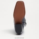 נשים הַנעָלָה Sam Edelman מגף מערבי בריטן עור שחור 4XL22X815 - Image 6