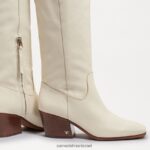 נשים הַנעָלָה Sam Edelman מגף מערבי בריטן עור שנהב מודרני 4XL22X814 - Image 7