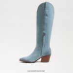 נשים הַנעָלָה Sam Edelman מגף מערבי בריטן שמי אספן 4XL22X813 - Image 4