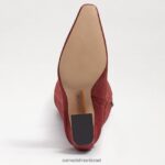 נשים הַנעָלָה Sam Edelman מגף סולמה בגובה הברך זמש לבנים 4XL22X883 - Image 6