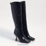 נשים הַנעָלָה Sam Edelman מגף עדי ברכיים קרוק שחור 4XL22X870