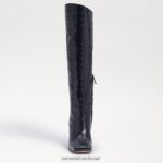 נשים הַנעָלָה Sam Edelman מגף עדי ברכיים קרוק שחור 4XL22X870 - Image 3