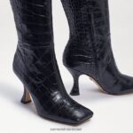 נשים הַנעָלָה Sam Edelman מגף עדי ברכיים קרוק שחור 4XL22X870 - Image 7