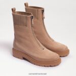 נשים הַנעָלָה Sam Edelman מגף צ'לסי בסוליית leone lug זמש שומשום 4XL22X871