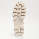 נשים הַנעָלָה Sam Edelman מגף קרבי של פלטפורמת גארט עור שנהב מודרני 4XL22X625 - Image 6